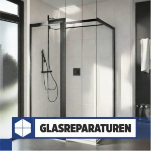 Klarverglasste Duschkabine