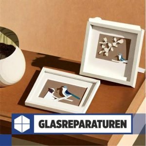 Transparenter Glasbilderrahmen